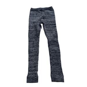Tea Collection Heather Gray Ribbed Sweater Leggings - Girls Size 7